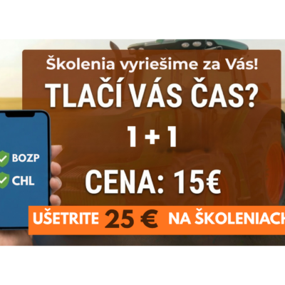 AKCIA 1+1 Školenie BOZP+ Chémia